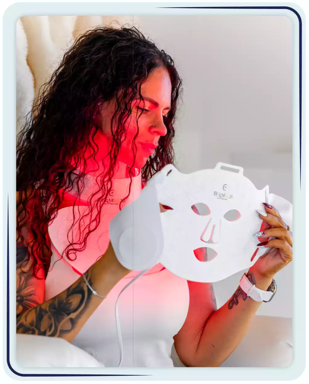 how to use ILUMILUX led light therapy mask